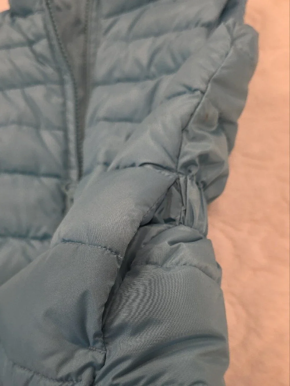 GAP Light Blue Quilted Puffer Vest